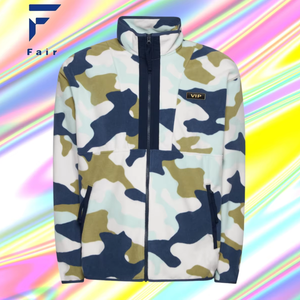 Lussuosa ciotola posteriore personalizzata con Zip intera <span class=keywords><strong>giacca</strong></span> in pile elegante Unisex a metà strato con calore leggero in pile in micropile - Product Image 1