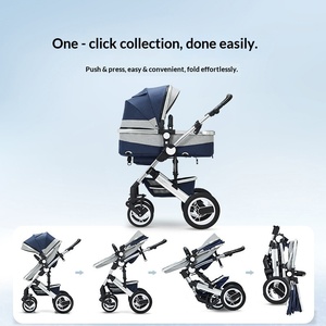 Cochecito de Bebé Cuatro en Uno, Tres en Uno, Asiento de Seguridad Bidireccional para Recién Nacidos, Asiento de Coche Tipo Cesta, Marco de Aleación de Aluminio, Capacidad de Carga de 15 kg - Product Image 5