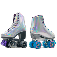 Vente en gros de nouveaux modèles de patins à roulettes à talons hauts avec roues multicolores, chaussures de patinage lumineuses