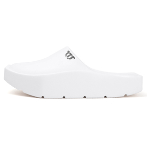 White EVA Mules Open Toe Cushioned <b>Slides</b> All Seasons Slip-On Footwear - Product Image 1