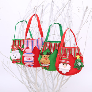 Sacchetti Regalo in Feltro Natalizi con Babbo Natale, Pupazzo di Neve e Renna, Sacchetti per Caramelle, Decorazioni per Feste Natalizie, Vendita all'Ingrosso - Product Image 4