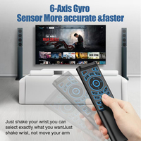 M3 Air Mouse télécommande vocale intelligente rétroéclairée MX3 2.4G clavier sans fil 6Axi Gyro pour Smart TV Android Box Mini PC projecteur