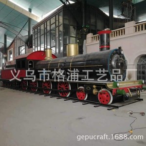 แบบจำลองหัวรถจักรรถไฟโลหะสั่งทำพิเศษ ขนาด 1:1 สำหรับตกแต่งภายนอกอาคาร เหมาะสำหรับจัดแสดงในห้างสรรพสินค้า - Product Image 3
