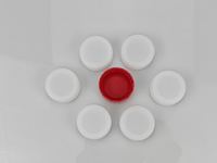Bouchons à vis en plastique de 38 mm pour bouteilles d'eau potable et de boissons, de qualité alimentaire, multicolores, personnalisables, pour bouteilles à col de 38 mm