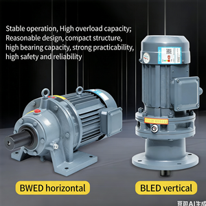 Gearbox Reducer Cycloidal 0.75-15KW Pengurang Kecepatan Cycloidal Rumah Besi Cor Dengan <span class=keywords><strong>Motor</strong></span> <span class=keywords><strong>AC</strong></span> Asinkron Tiga Fasa - Product Image 4