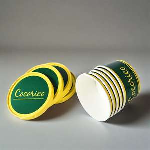 3oz 4oz 5oz 6oz 8oz 10oz 12oz 16oz 20oz 24oz 26oz 32oz Tasse à crème glacée imprimée de marque Vente en gros Tasse en papier pour crème glacée Offre Spéciale - Product Image 2