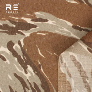 TC65/35沙漠老虎条纹迷彩防撕裂棉织物65% 涤纶35% 棉机织印花战术制服 - Product Image 2