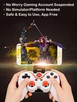 Manette de jeu télescopique sans fil, gyroscope six axes, double vibration, contrôleur turbo pour Android, iOS, PC, Switch