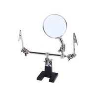 MG16126 Glass Auxiliary Clip Magnifier Third Hand Clamp with Base 60mm Lens