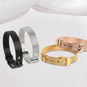 <span class=keywords><strong>Bracelet</strong></span> de montre en acier titane en gros pour hommes et femmes, pour couples, accessoires de bijoux de mode DIY - Product Image 3