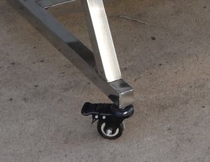 Asador de Acero Inoxidable de Alta Resistencia para Restaurantes y Tiendas de Barbacoa, Parrilla de Carbón/Gas con Carrito y Diseño Plegable - Product Image 3