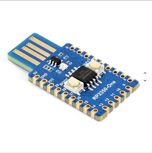 Original Raspberry Pi RP2350A Development Board (DB_RP2350A) for Cortex-M33 Microcontroller Single-Board Computer MicroPython