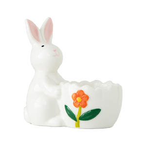 إبداعي عيد الفصح مرسومة باليد لطيف أرنب صينية بيض سيراميك ديكور منزلي زخرفة وحرف يدوية عبر الحدود للحفلات - Product Image 5