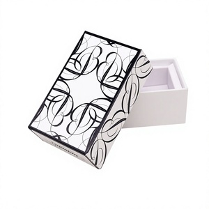 Custom Decorative White Black Pattern <b>Gift</b> <b>Box</b> Small Business Souvenirs Favor Packaging Eco Friendly Cardboard <b>Jewelry</b> Paper <b>Box</b> - Product Image 1