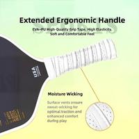 Raquette de pickleball légère en fibre de carbone 3K avec noyau en nid d'abeille PP de 16 mm