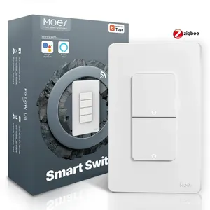 Zigbee Akıllı Düğme Anahtarı Tuya Akıllı Ev Uygulaması Uzaktan Kumanda Sesli Kontrol Amerikan Standardı Tek Sıfır Yangın Evrensel Panel - Product Image 2