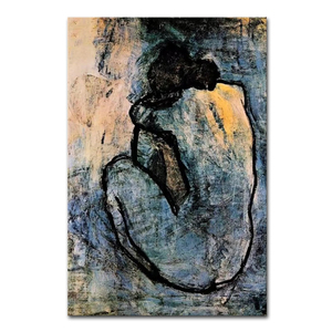 Peinture à l'huile abstraite peinte à la main, motif islamique <span class=keywords><strong>Guernica</strong></span>, art mural sur toile, décoration de maison pour le Ramadan - Product Image 1