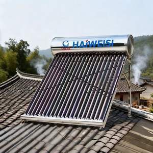 60Lステンレス鋼ソーラー温水ヒーター直接プラグクラスのエネルギー効率屋外自立型コンデンサー家庭用ガレージ - Product Image 3