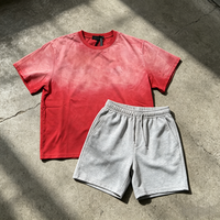 Camiseta Deportiva de Verano para Hombre con Logotipo Personalizado del Fabricante, 100% Algodón Ecológico, Pantalones Cortos, Traje Deportivo para Hombre de Alta Calidad