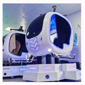 Simulateur d'hélicoptère VR 9D avec vision à 360 degrés, construction en fibre de verre et métal durable, idéal pour les enfants, les aéroports et les centres commerciaux - Product Image 3