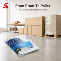 Services d'impression de brochures, catalogues et magazines à couverture souple avec impression de logo personnalisé OEM