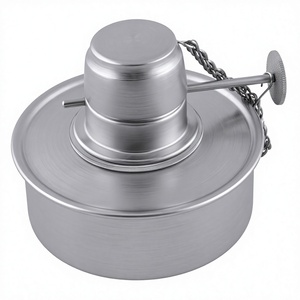 Lampe à alcool professionnelle A-1 VERITAS en acier inoxydable, brûleur à alcool, outil de chauffage pour laboratoire dentaire et chimique, avec bouchon de mèche réutilisable - Product Image 1