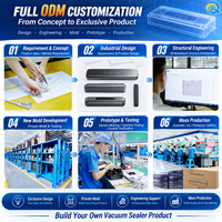 Mesin Vacuum Sealer Otomatis QH-999 Grosir Pabrik Pasokan Massal -65kPa 130W Daya Hisap Kuat 32cm Sealing Bar Rendah Kebisingan