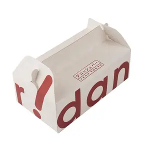 A caixa descartável amigável personalizada do fast food Eco do produto comestível fritou a caixa retoma