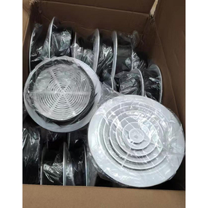 Diffuseur de climatisation industriel rond en plastique Intérieur Mur Plafond HVAC Sèche-linge <span class=keywords><strong>Grille</strong></span> de ventilation Solution de conception graphique - Product Image 1