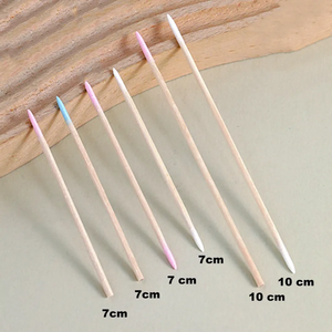 Beliebte Doppelkopf für Maniküre Permanent Make-up Zubehör Pink Mini Fine Cotton Swabs Nagel reinigungs tupfer mit spitzer Spitze - Product Image 4