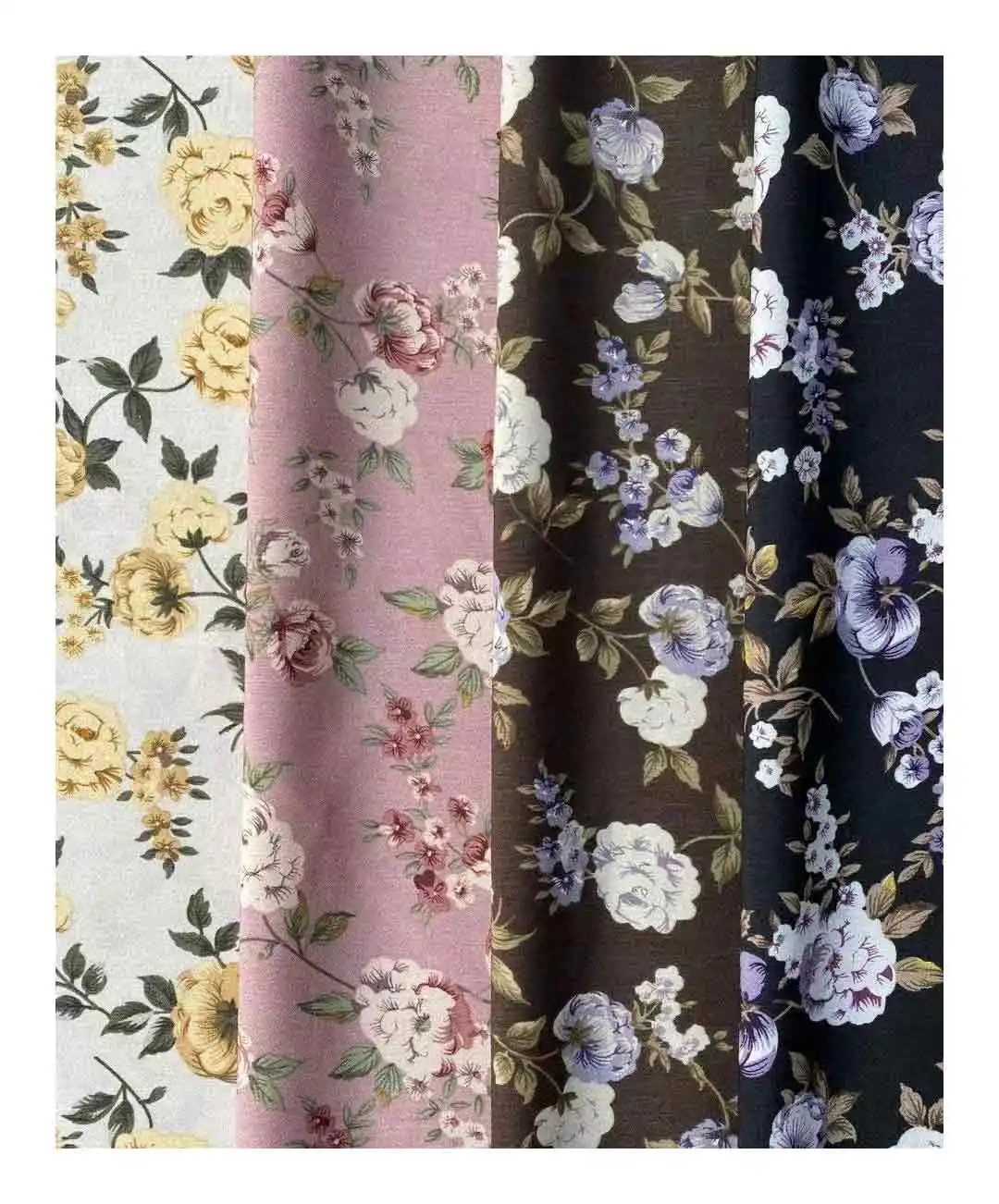 Accepteren Custom 100% Polyester Lichtgewicht Chiffon Stof Fashion Design Hoge Kwaliteit Ademende Digitale Bloemenprints Voor Vrouwen