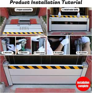 Barrières anti-inondation les plus vendues, barrières anti-inondation en aluminium, panneaux de contrôle des inondations pour garage et métro, assemblage rapide, personnalisables. - Product Image 4