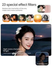 מצלמת וידאו דיגיטלית חדשה ללא מראה 4K עם זום אופטי X16, חיישן CMOS 48 מגה פיקסל, מסך כפול 2.4+1.4 אינץ', וידאו 5K, כרטיס SD, וולוג, סלפי, רטרו - Product Image 6