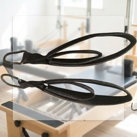 Sangles de Pilates Reformer à double boucle en coton et nylon durables pour la maison, la salle de sport et l'entraînement en studio de yoga
