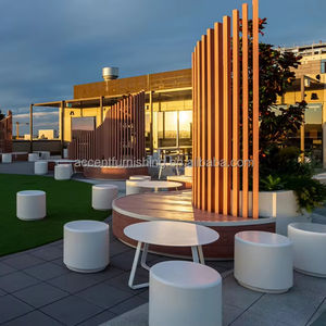 Maceta redonda grande GRC para plantas, árbol comercial, muebles de ocio, maceta, decoració<span class=keywords><strong>n</strong></span>, jardí<span class=keywords><strong>n</strong></span>, Patio, <span class=keywords><strong>banco</strong></span> - Product Image 2