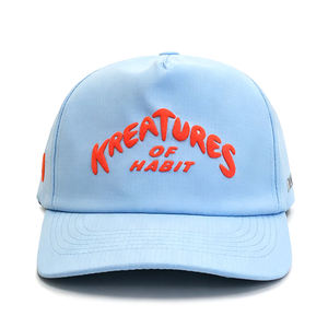 Gorra de golf personalizada perforada, MOQ bajo, OEM ODM, naranja, con bordado 3D en relieve, azul claro, de alto rendimiento, estructurada de 5 paneles - Product Image 6