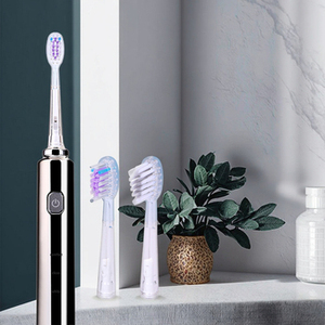 Cepillo de dientes eléctrico LED para el hogar para adultos, barrido de pelo suave de tres engranajes, vibración sónica IPX7, carga impermeable, Stock disponible - Product Image 1