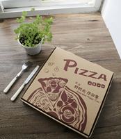 Boîte à pizza personnalisée en gros, emballage alimentaire en carton ondulé, boîte de livraison de pizza avec logo imprimé sur mesure