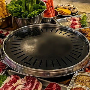 Restaurante comercial coreano 295mm piedra médica barbacoa parrilla Pan uso para parrilla de carbón y parrilla de Gas - Product Image 3