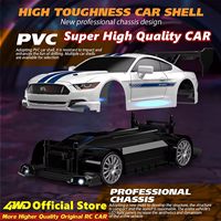 Voiture télécommandée DWI DOWELLIN 1:24 RC Drift 2.4GHz, voiture de course 4WD avec pneus à la dérive, lampe de liaison et lumières LED pour enfants