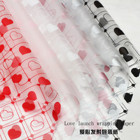 Emballage de fleurs en papier métallisé enduit de PE imperméable, petit format, transparent, pour boutique de fleurs, bouquet floral