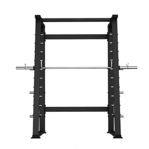 Máquina <span class=keywords><strong>Smith</strong></span> Comercial para Gimnasio, Construcción de Acero Resistente, con Bloqueo de Seguridad y Barra Ajustable - Product Image 5