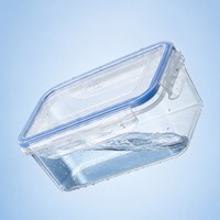 Contenants de stockage en PP de qualité alimentaire hermétiques, boîtes empilables transparentes de plusieurs tailles pour réfrigérateur, congélateur, micro-ondes, préparation de repas