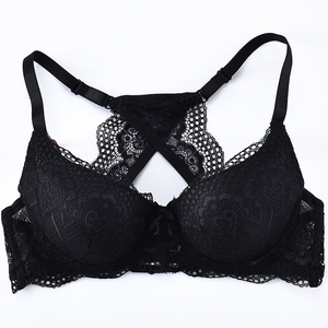 Soutien-gorge de lingerie sexy pour jeune femme, design unique de haute qualité, avec armatures, bonnet 3/4, bretelles ajustables, nœud, dentelle transparente, blanc - Product Image 6