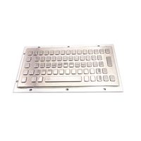 Teclado mecánico industrial IP65 USB/PS2 de 65 teclas, montado en metal, para kiosco, control remoto, con retroiluminación