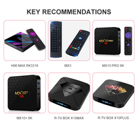 Boîtier TV Android X10 PLUS Quad Core 2 Go Android 9.0 Smart Voice 4 Go 32 Go Décodeur