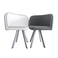 Nouvelle table à manger moderne en verre avec 4 chaises, style tendance, gain de place, meubles de maison élégants, durables et confortables