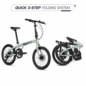 Meistverkauftes 20 Zoll Faltbares 7-Gang-Fahrrad für Erwachsene Jugendliche Tägliches Pendeln Kofferraumfreundlich 7-Gang Scheibenbremse Indonesien Malaysia - Product Image 2