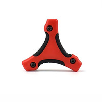 Set Kunci Hex Lipat Metrik 9 Buah, Baja Karbon, Kunci Allen Tri-Wing, Gagang Ergonomis, Tersedia OEM untuk DIY
