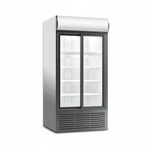 Refrigerador Exhibidor de Bebidas de Temperatura Única Klimasan 1035 L, Comercial, Vertical, con Puerta Doble de Vidrio Deslizante, Certificado CE - Product Image 2